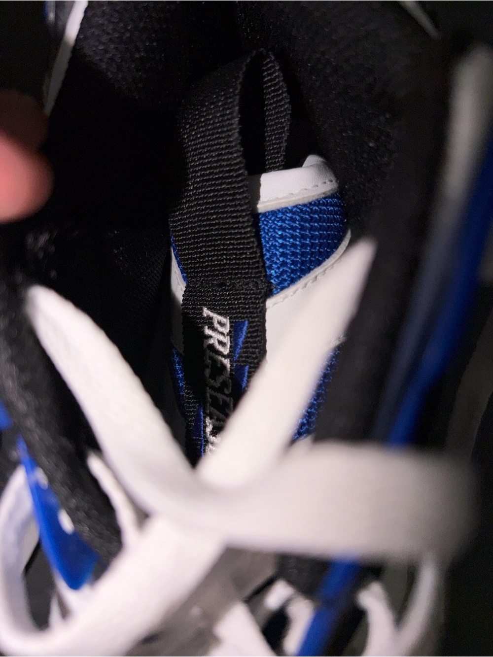 Reebok White, Royal Blue & Black Retro Trainers - Picture 6 of 7